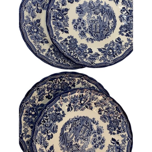 Royal Wessex Churchill Chelsea 8" Ceramic Plates Set Of 4 England P10127 - Picture 4 of 8